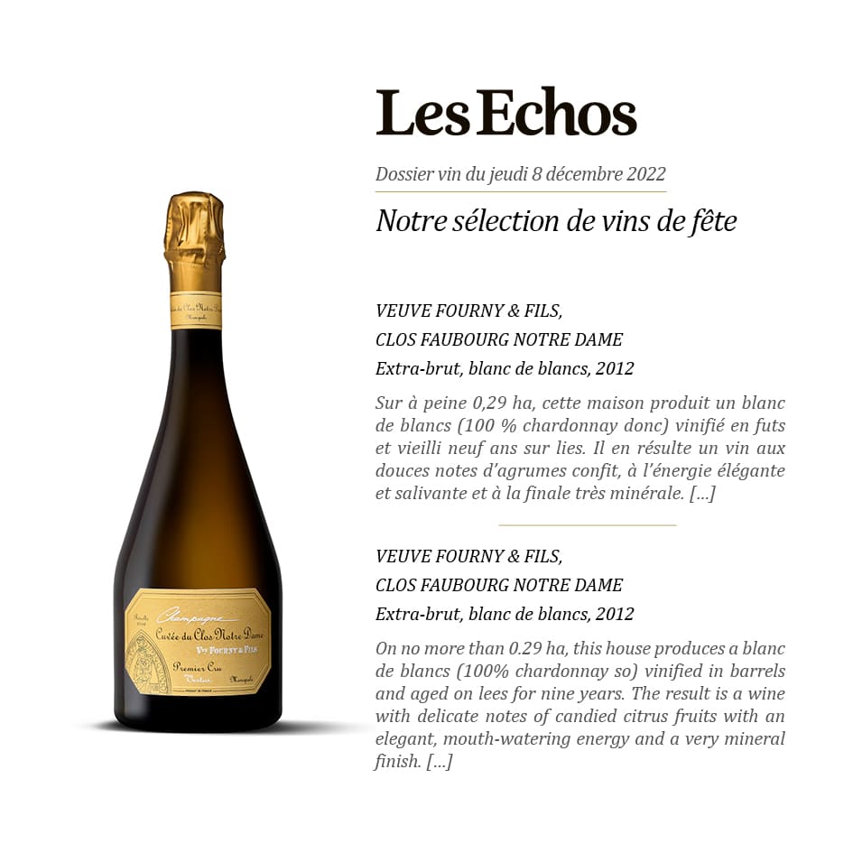 Vve Fourny & Fils Cuvée du Clos Faubourg Notre Dame 2012 Extra Brut Premier Cru, 75 cl