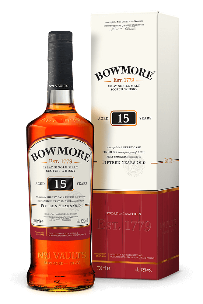 Bowmore 15 ans Islay Single Malt Scotch Whisky 43% vol.