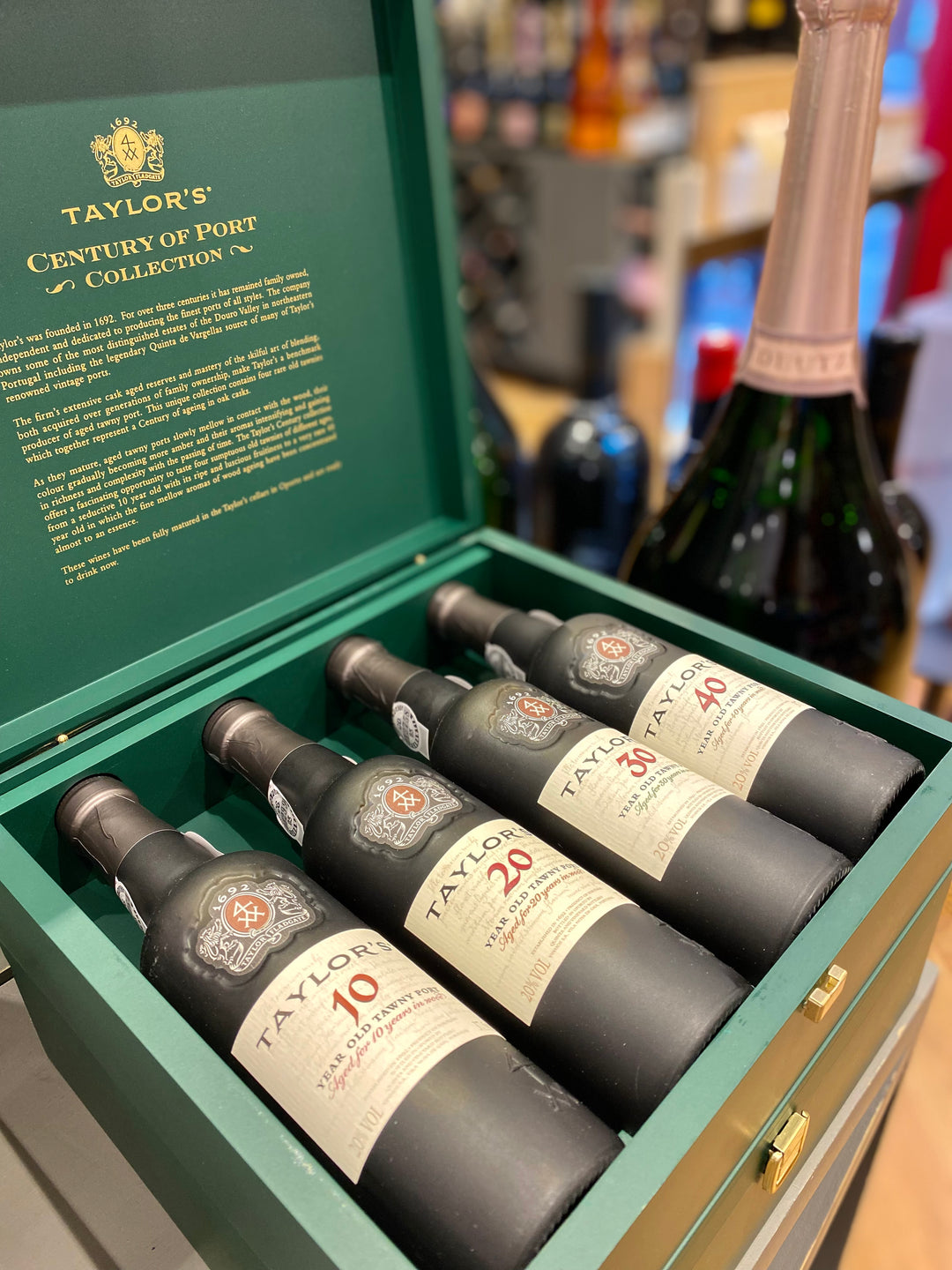 Taylor's Century of Port Collection: coffret 10, 20, 30 et 40 ans tawny Port, 4 x 37.5 cl