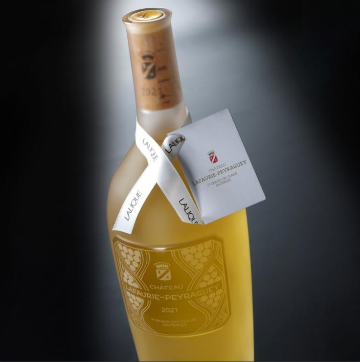 Chateau Lafaurie Peyraguey 2021 Sauternes en carafe cristal Lalique édition limitée