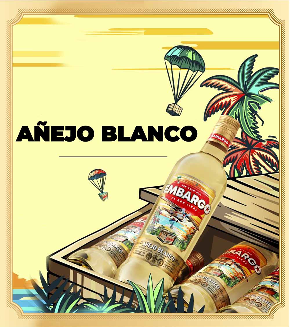 Embargo Anejo Blanco, rhum 70 cl