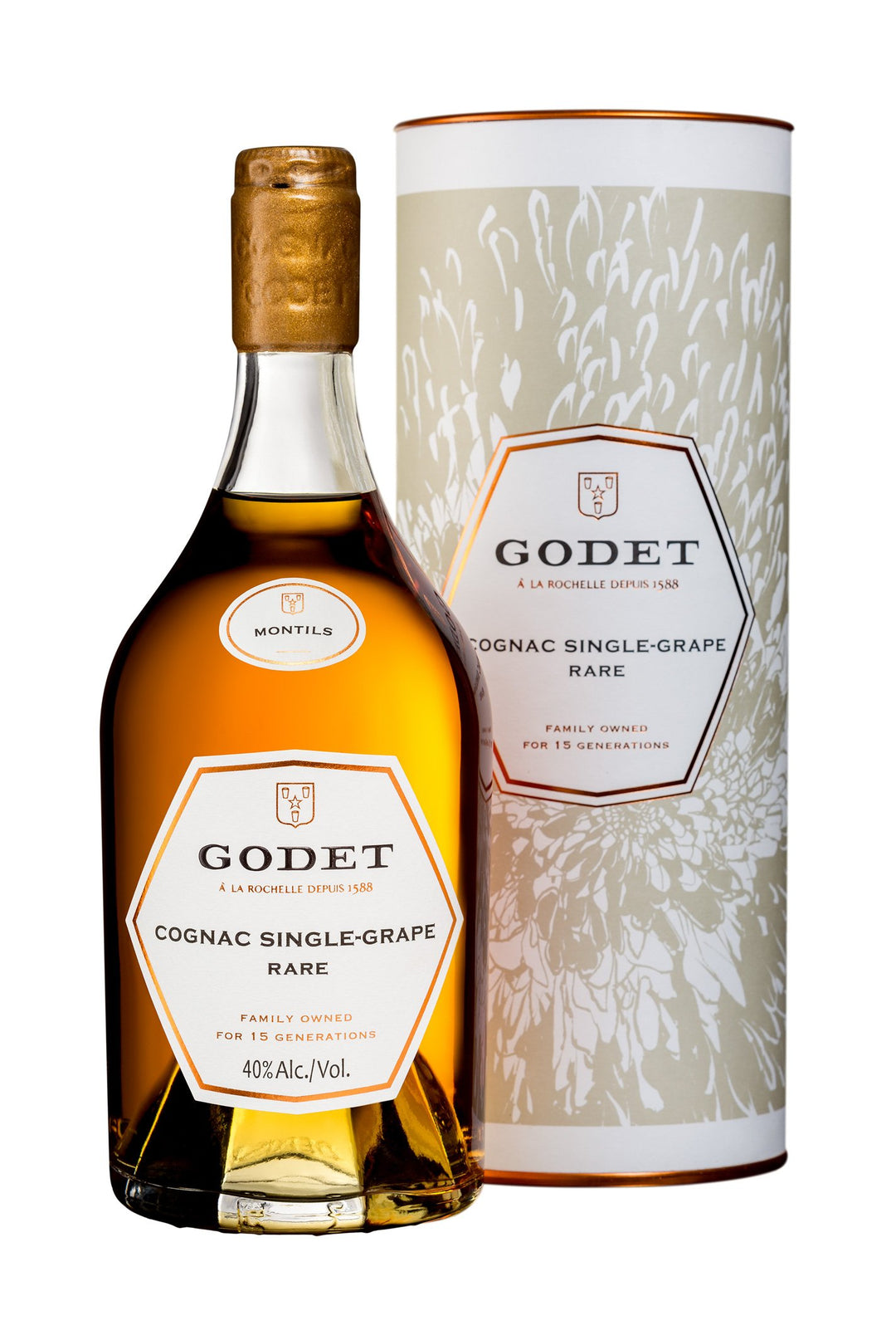 Cognac Godet Single Grape Montils 40%, 70 cl