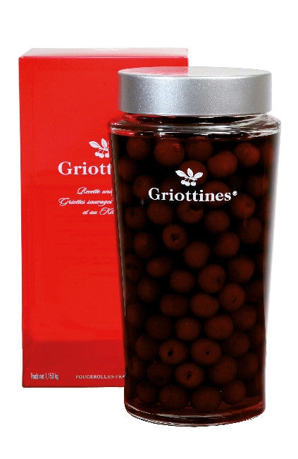 Coffret Griottines bocal conique en étui, 100 cl