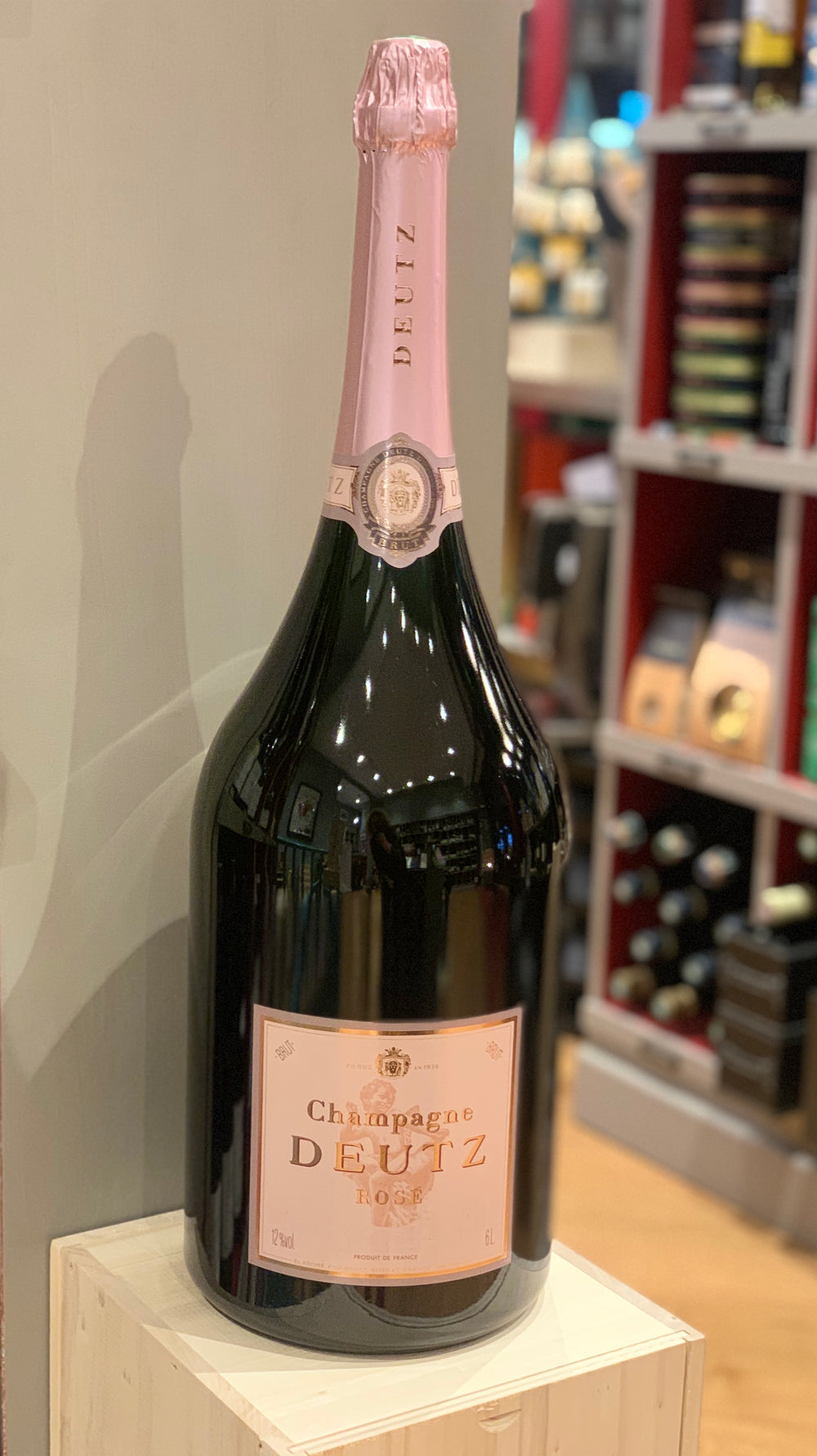 Champagne Deutz Brut Rose Mathusalem in wooden box, 600 cl