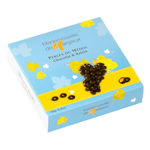 Perles du Médoc Chocolat et Raisins, 180 gr