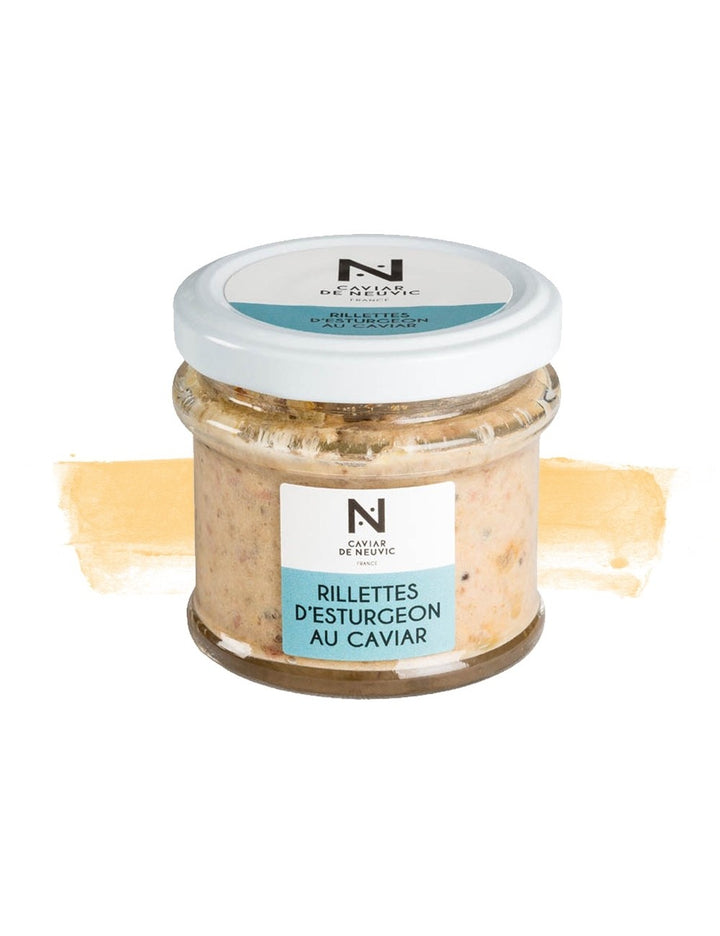 Caviar de Neuvic Rillettes d'esturgeon au caviar et baies roses, 90 gr